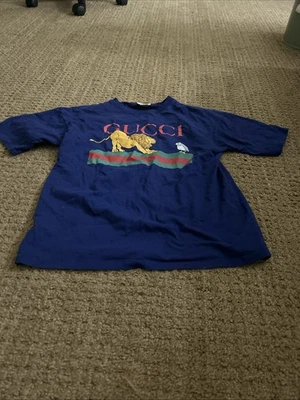 Gucci Kids T Shirt With Lion And Owl Size 12 - Image 1 of 4