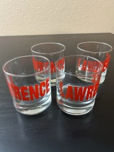 4 LAWRENCE KS MA Bourbon Whiskey Cocktail Tumblers - Picture 1 of 3