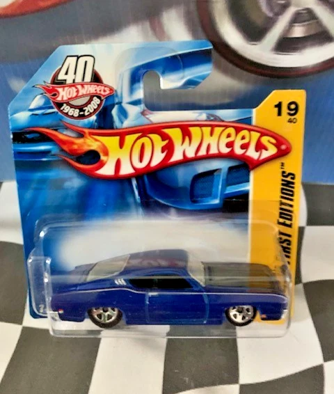Hot Wheels 2008 FE New Models 19/40 019/196 '69 Ford Torino Talladega BLUE SC - Image 1 of 1