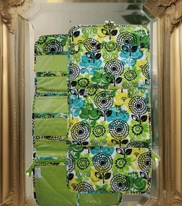 Vera Bradley Reise Accessoire Organizer Tasche Taschen Grün Blumen Reisehaken - Bild 1 von 10