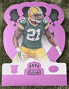 HA HA CLINTON-DIX 2014 CROWN ROYALE PINK DIE CUT RARE SP SSP RC #’d /10 - Picture 1 of 2