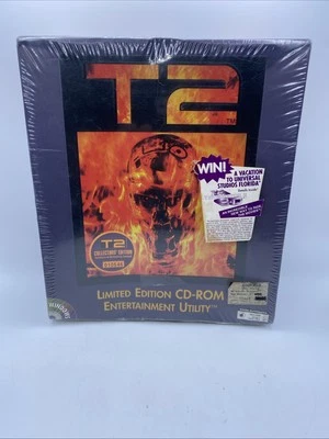 Terminator 2 T2 Limited Edition CD-ROM Entertainment Utility for Windows SEALED - Image 1 of 4