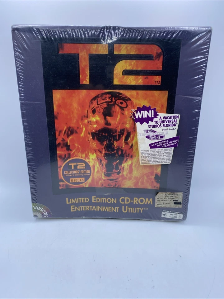 T2 Terminator 2 Limited Edition Cd-rom Entertainment Utility