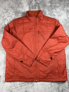 LL Bean Jacke Herren XL orange gefüttert durchgehender Reißverschluss gesteppt leicht Outdoor Puffer - Bild 1 von 10