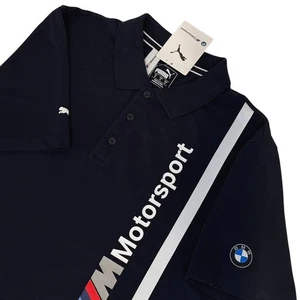 Puma BMW Motorsport Poloshirt Herren Medium Logo Kragen Kurzarm schwarz - Bild 1 von 11