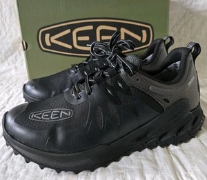 KEEN Zionic Bajo Impermeable Senderismo Todo Terreno Zapatos Tenis Negro Gris 11.5 NUEVO - Imagen 1 de 8