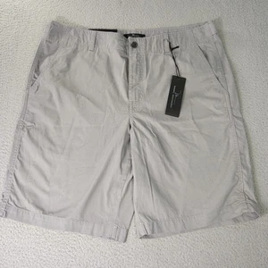 Marc Anthony pantaloncino uomo 36 grigio cotone piatto davanti escursionismo preppy scuola attivo - Foto 1 di 9