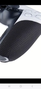 Black rubberised Grip for PS5 Controller , As New ,FREE POSTAGE ! - Picture 1 of 2