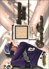 2001 Fleer Showcase Sticks Arizona Diamondbacks Baseball Card #11 Steve Finley