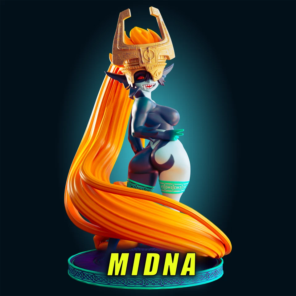 Sexy Zelda Twilight Princess Midna Corto y Apilado Miniatura Kit de Garaje Foto 1 de 1