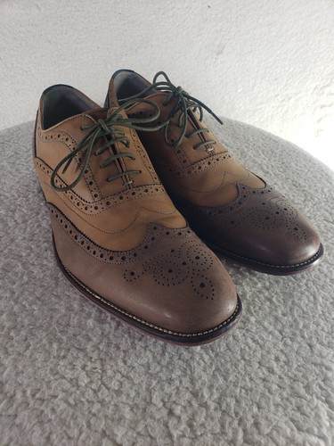 Scarpe eleganti Clarks Oxford uomo 12M pelle marrone stringate alare comode