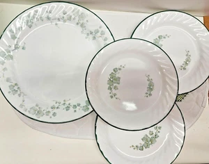 4- Corelle Callaway Ivy Plate Set, Dinner & Lunch Vintage Dishes - Picture 1 of 5