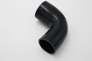 2'' To 2.5" 51mm -64mm Silicone 90 Degree Elbow Reducer Turbo Pipe Hose Black - Picture 1 of 6