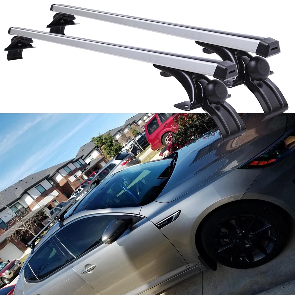 For Kia Optima Forte 48" Car Top Roof Rack Cross Bar Cargo Carrier Aluminum Foto 1 de 4