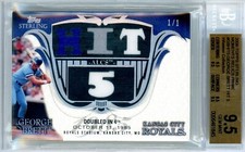 2006 TOPPS STERLING MOMENTS PRIME RELICS 1/1 GEORGE BRETT JERSEY NUMBER! BGS 9.5