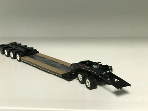 NEW DCP Black 1/64 Fontaine Lowboy w/ Detachable Goose Jeep & 4th Flip - Picture 1 of 4