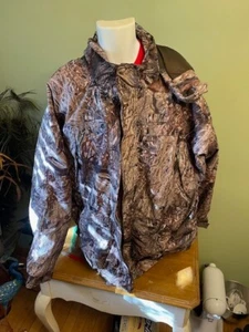 Cabelas Mossy Oak Duck Blind Camo Hunting Jacket Mens Sz XL w/hood - Picture 1 of 3