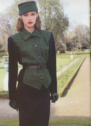 SAINT LAURENT (YSL) Giacca Vintage Yves Saint Laurent Rive Sinistra Lana Tweed Autunno Inverno 1986