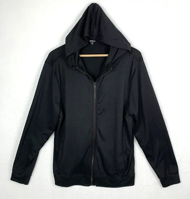 Sudadera con Capucha Stoic Para Hombres Mediana Negra Cremallera Completa Sudadera Atlética Polar Chaqueta Linda Foto 1 de 4