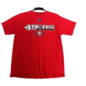 NFL Team Apparel Shirt Mens San Francisco 49ers Short Sleeve Crew Neck Red - Picture 1 of 6