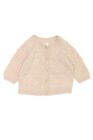 H&M cardigan Knit Dots 50 nude off-white gestrickte Punkte