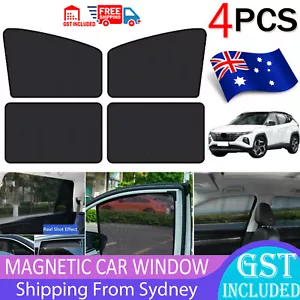 4PCS Magnetic Car Window Sun Shade UV Protection Front+Rear Side Window Curtain - Picture 1 of 12