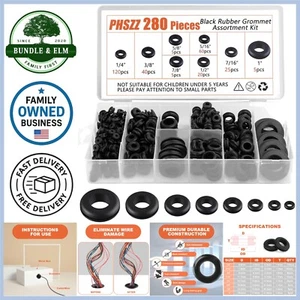 Kit Gommini 280 pz Assortimento 8 Misure per Cablaggio Auto Idraulico - Foto 1 di 9