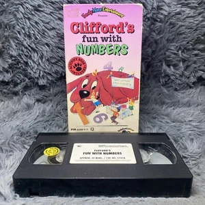 Cliffords Fun With Numbers VHS Tape 1992 FHE Scholastic Kids Cartoon Show Rare - Picture 1 of 8