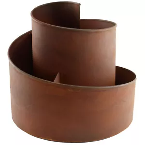 FINNAS Kräuterspirale Kräuterschnecke Kräuterbeet Pflanztreppe Kräuterampel Rost - Bild 1 von 5