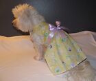 Yellow Easter Bunny Holiday Dress Dog Puppy Teacup Pet Clothes Xxxs - Xs