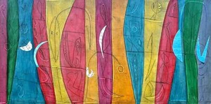 "Il continente nero è a colori"#1 Tommaso Cascella Opera Acquaforte 70x140 - Imagen 1 de 1