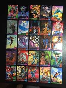 fleer ultra x-men super hero's lot of 70 cards