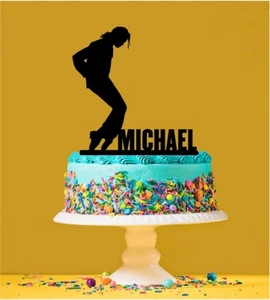 Topper per torte acrilico personalizzato Michael Jackson - Foto 1 di 2