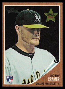 2011 Topps Heritage Bobby Cramer  Rookie Chrome #'d /1962 C66 Oakland A's