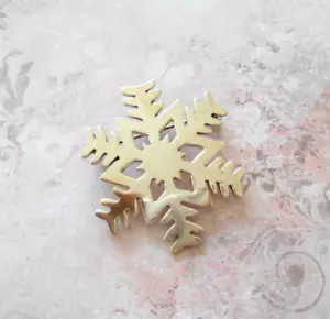 Vintage Mexico Sterling Silver Snowflake Brooch or Pendant 33PB1 - Picture 1 of 11