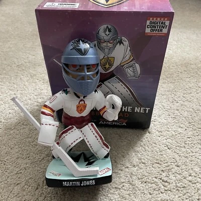 Martin Jones Guardians Of The Net Bobblehead Marvel NHL San Jose Sharks NEW - Image 1 of 4