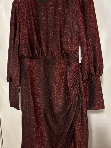 ABITO SAN VALENTINO ELOQUII HOLLYWOOD GLAMOUR ROSSO STARLET TG 16 nuovo etichette SPEDIZIONE GRATUITA