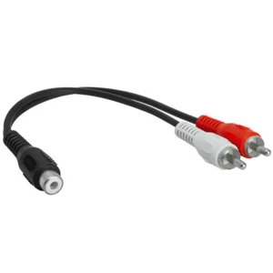 RCA Mono Female to Two RCA Male Y Cable-XB Series -AVU - Picture 1 of 4