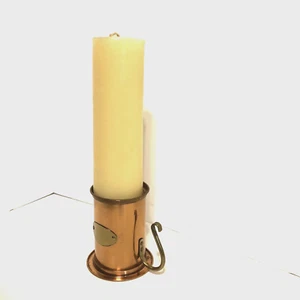 Antiguo Candelabro de Cobre de 5" - Sin Marcas - Usado - Imagen 1 de 4