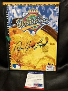 JIM JOSEPH LEYRITZ YANKEES SIGNED 1996 WORLD SERIES PROGRAM /13 PSA/DNA 6A07078 - Picture 1 of 4