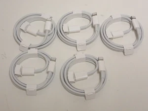 5qty Original Apple USB-C Lightning Cable (1m) Model A2561 MM0A3AM/A OPEN BOX - Picture 1 of 3