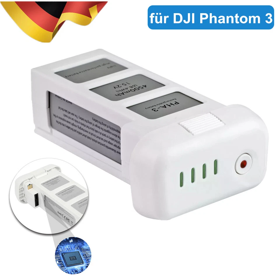 Für DJI Phantom 3 Professional Intelligent Flight 4980mAh 15,2V LiPo Akku Neu - Bild 1 von 4