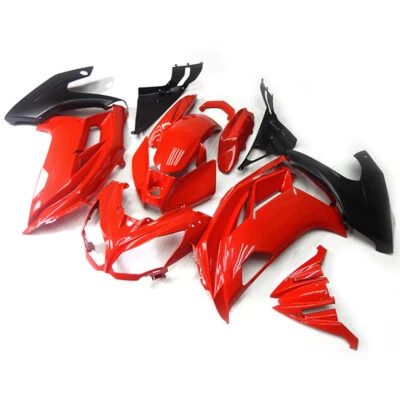 黑色红色整流罩适用于川崎 ER-6F 忍者 650r 2012 13 2014 2015 2016 车身 — 第 1/4 张图片