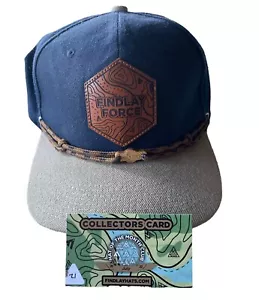 Findlay Rope Hat of the Month July 2022 Navy Snap Back Mens w Collector Card #12 - Picture 1 of 2