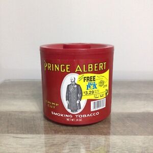 Prince Albert Tobacco Round Plastic Container with Lid ~ Empty