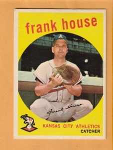 Frank House Kansas City A's 1959 Topps #313 Hueytown Alabama - Imagen 1 de 2