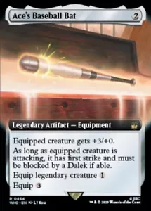 MTG Doctor Who - Ace's Baseball Bat *Surge FOIL* Extended Art NM - Picture 1 of 1