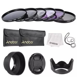 ndoer 67mm Lens Filter Kit +CPL+FLD+(ND2 ND4 ND8) with Carry Pouch etc L1B3 - Picture 1 of 9