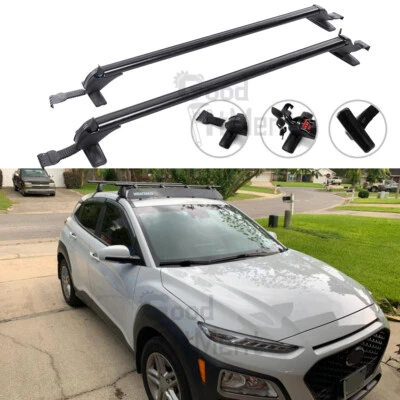 Portaequipajes de carga barra transversal techo superior para Hyundai Kona 18-22 43,3" + bloqueo Foto 1 de 4