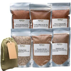 DELUXE Organic BBQ Spice Bundle (6-Pack) | Tasty Meat Seasonings for Grillers